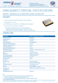 2.0x1.6mm/4pad Schwingquarz 25 MHz